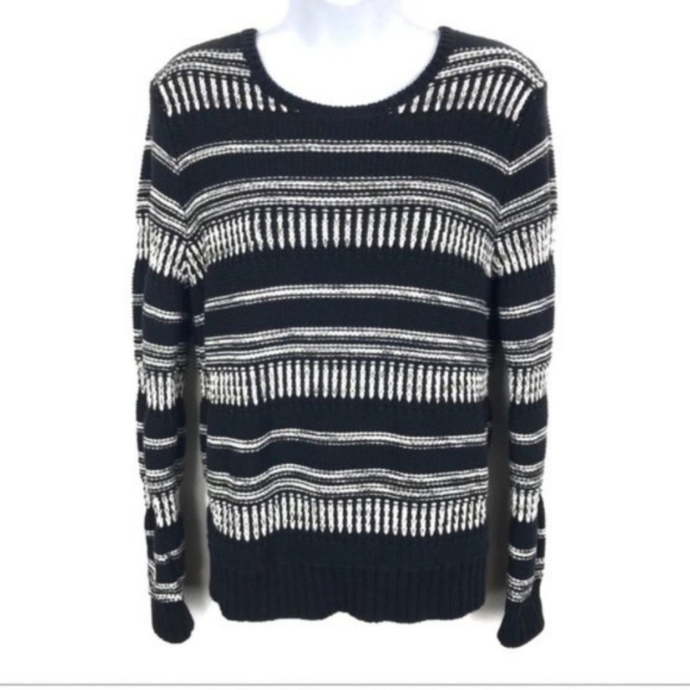 Banana Republic Black & White Striped Sweater